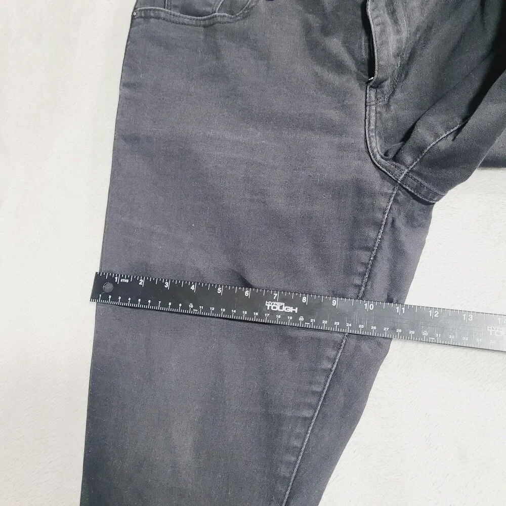 Levi's 711 Skinny Jeans Womens 16W Black Dark Wash Mid Rise Stretch Denim - Picture 13 of 16